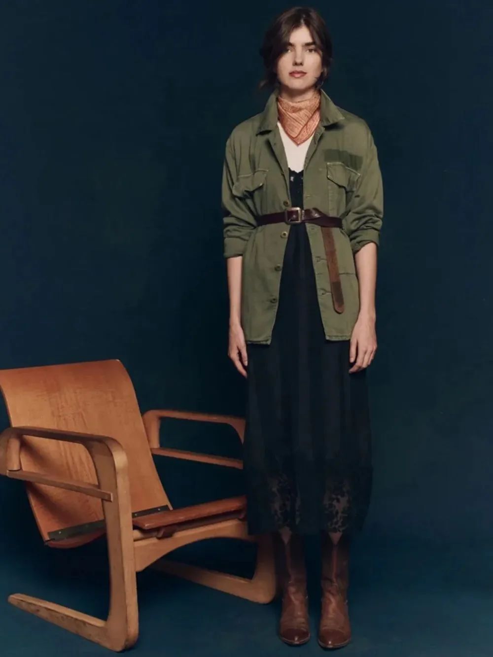 The GREAT. Veste vintage army jacket